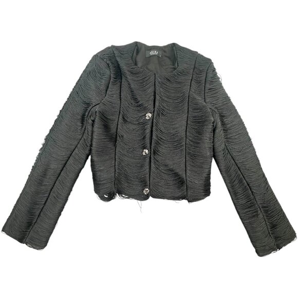 AKIRA Jackets & Blazers - AKIRA String Along Fringe Detail Blazer